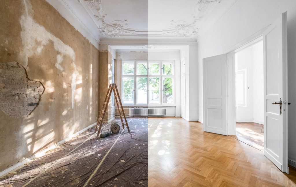 Avant / Après rénovation studio Airbnb